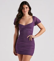 Total Sweetheart Mesh Short Dress