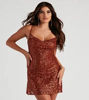 Glitzy Moves Sequin Mini Dress