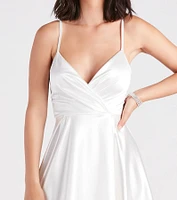 Stunning Style Satin Skater Dress