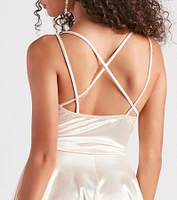 Dancing Diva Satin Skater Dress