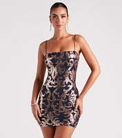 Live It Up Sequin Mini Dress