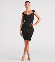 Classic Silhouette Bodycon Midi Dress