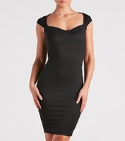 Classic Silhouette Bodycon Midi Dress