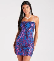Live It Up Sequin Mini Dress