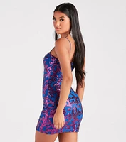 Live It Up Sequin Mini Dress