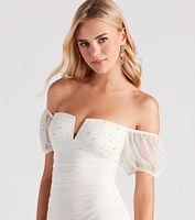 Love Galore Rhinestone Mini Dress