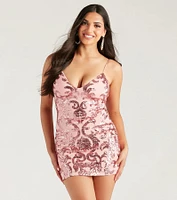 Chic Bombshell Sequin Mini Dress
