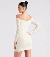 A Lil Shimmer Sequin Lace Dress