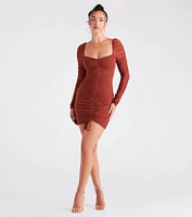 Chic Babe Ruched Mini Dress