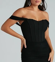 Perfect Silhouette Corset Bodycon Mini Dress