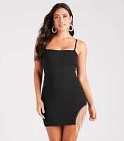 Chance To Shine Rhinestone Trim Dress