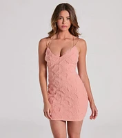A Lace Romance V-Neck Strappy Dress