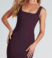 Make It Work Sleeveless Tank Midi Dress