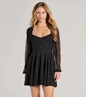 Captivate Glitter Party Dress