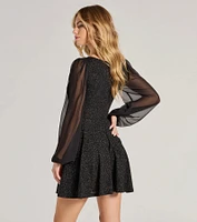 Captivate Glitter Party Dress