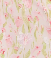 Flirty And Adorable Strapless Lace Bow Floral Skater Dress