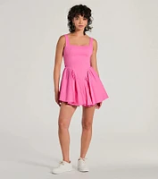 Stunning Sweetie Open Back Bow Skater Dress