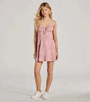 Gorgeous Than Ever A-Line Crepe Mini Dress