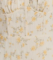 Ultimate Chic Choice Floral Tie-Back Short Dress