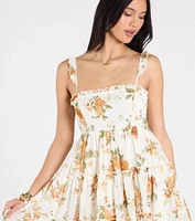 Sunshine Romance Floral Babydoll Dress