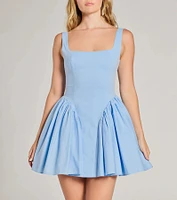 Sugar And Spice Sleeveless Tie-Back Skater Dress