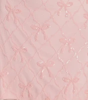 Cutest Style Sequin Bow Strapless Lace-Up Mini Dress