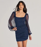Glam Up The Night Glitter Mini Dress