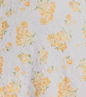Sure To Adore Puff Sleeve A-Line Short Floral Dress