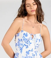 Spring Forward Strappy Back Skater Dress