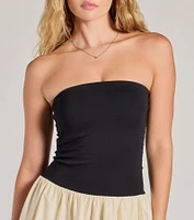 On-Trend Vibe Strapless Drop Waist Skater Dress
