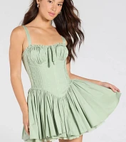 So Darling Woven Drop-Waist Skater Dress