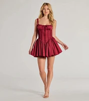 So Darling Woven Drop-Waist Skater Dress