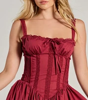 So Darling Woven Drop-Waist Skater Dress