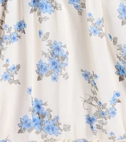 Sweet As Honey Strapless Floral Skater Dress