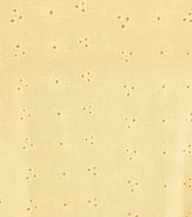 Sunny Tones Smocked Eyelet Skater Dress