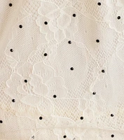 Found Love Corset Rhinestone Lace Skater Dress