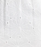 Here To Be Loved V-Neck Eyelet Skater Mini Dress