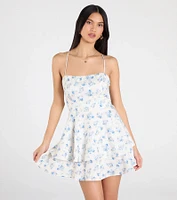 Beauty The Detail Tie Back Floral Skater Dress