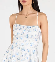 Beauty The Detail Tie Back Floral Skater Dress
