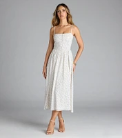 Dreaming Of You Floral A-Line Midi Dress
