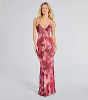 Paradise Beauty Floral Mesh Maxi Dress