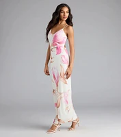 Lovely Look Floral Mesh Maxi Dress