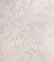 Alluring Beauty Mock Neck Bodycon Lace Short Dress