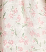Floral Charm Ruffled Chiffon Tube Skater Dress