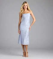 Chic Masterpiece Low Back Lace Midi Dress