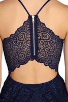 Glitz & Glam Lace Skater Dress