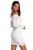 Crocheted With Love Off Shoulder Dress