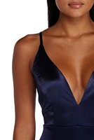 Suited Satin Dress