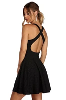 Making Mesh Moves Skater Dress