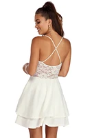 Graced Lace Skater Dress